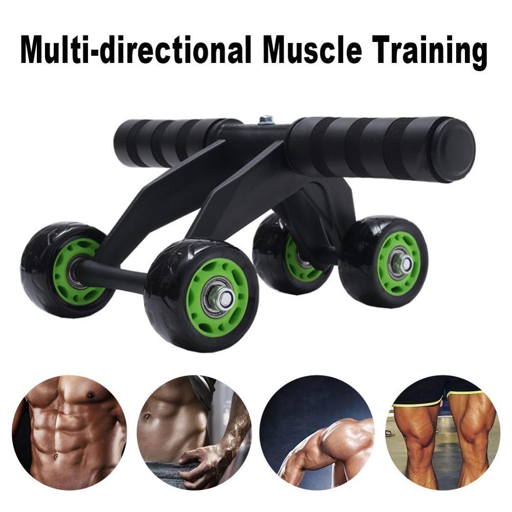 Four-Wheel Ab Roller for Core Training