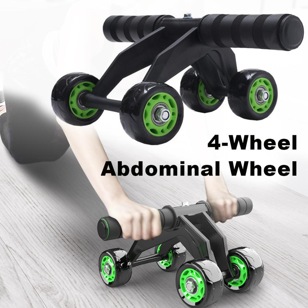 Four-Wheel Ab Roller for Core Training