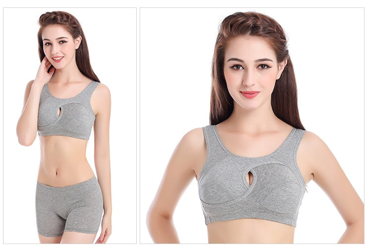 Cotton Anti-Expansion & Anti-Sag Adjustable Sports Bra