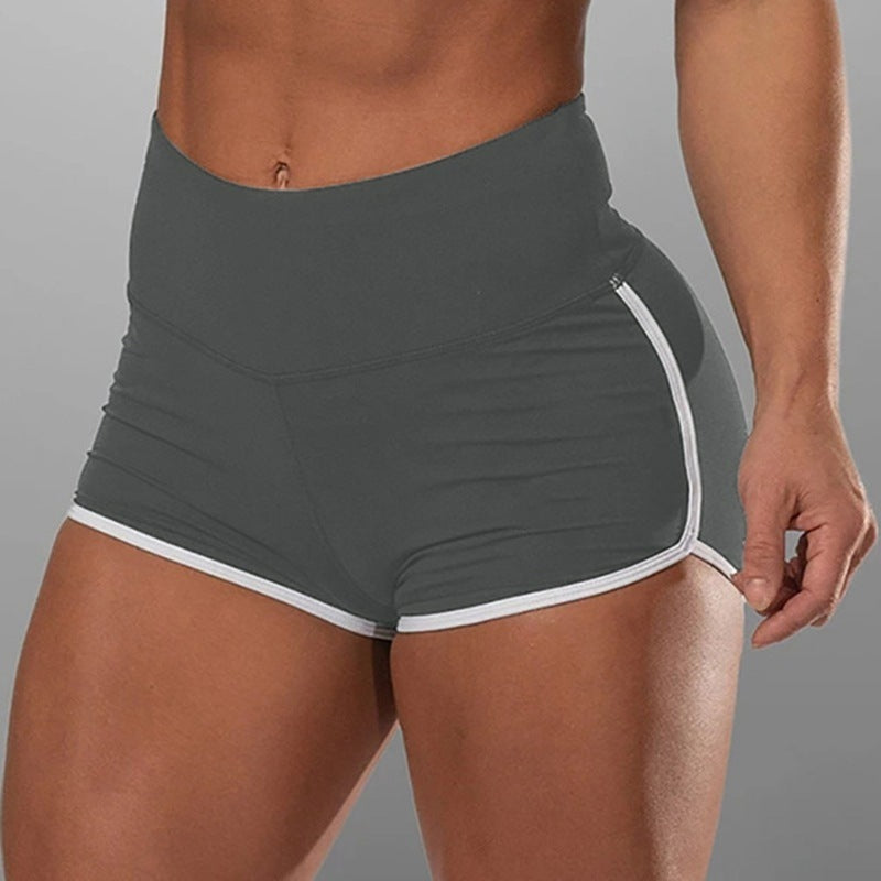 Pure Color Women’s Summer Hip Fitness Yoga Shorts
