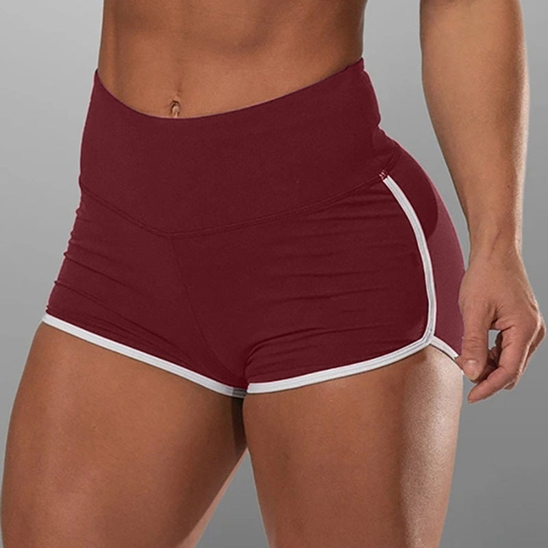 Pure Color Women’s Summer Hip Fitness Yoga Shorts
