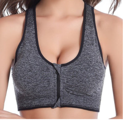 Sexy Women’s Front Zipper Sports Bra