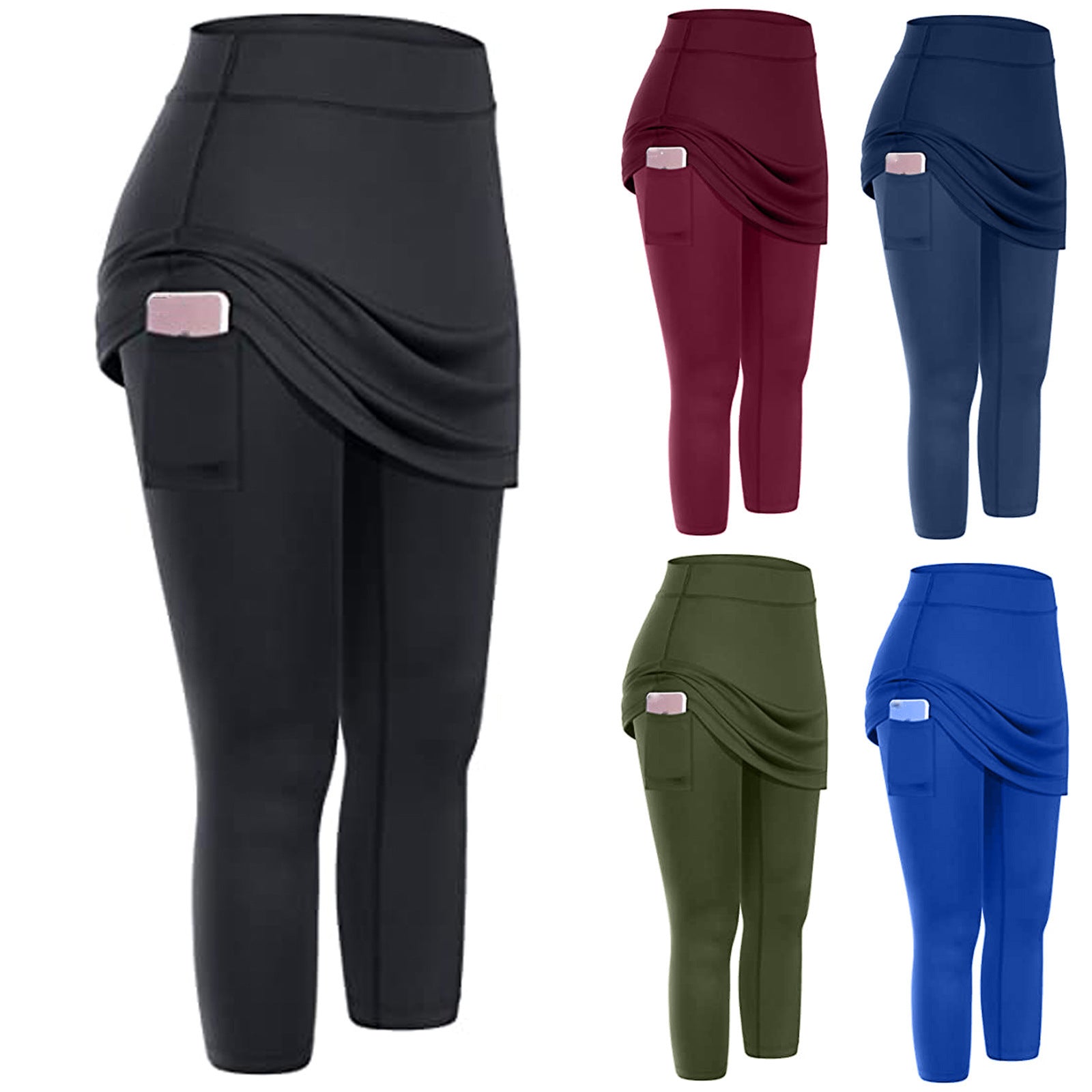 High-Waist Yoga Leggings with Pockets