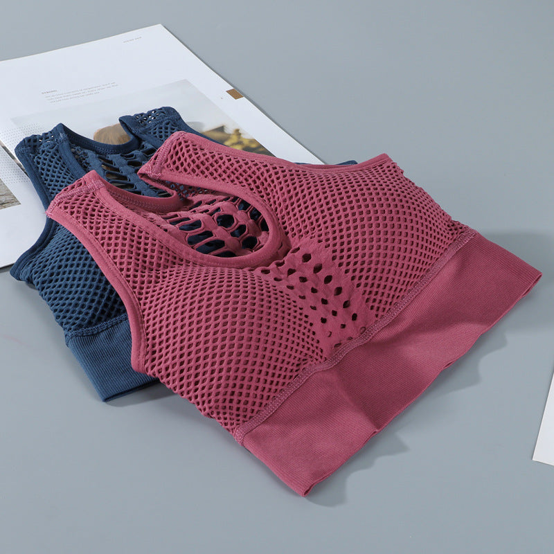 Women’s Breathable Mesh Sports Bra