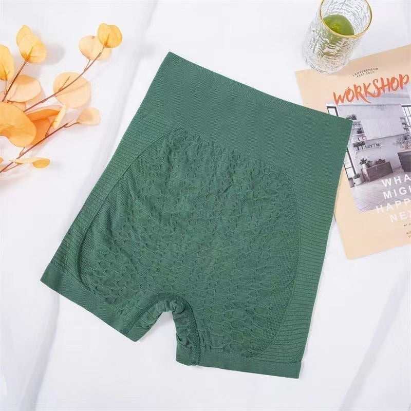 Grid Design High-Waist Shorts for Women