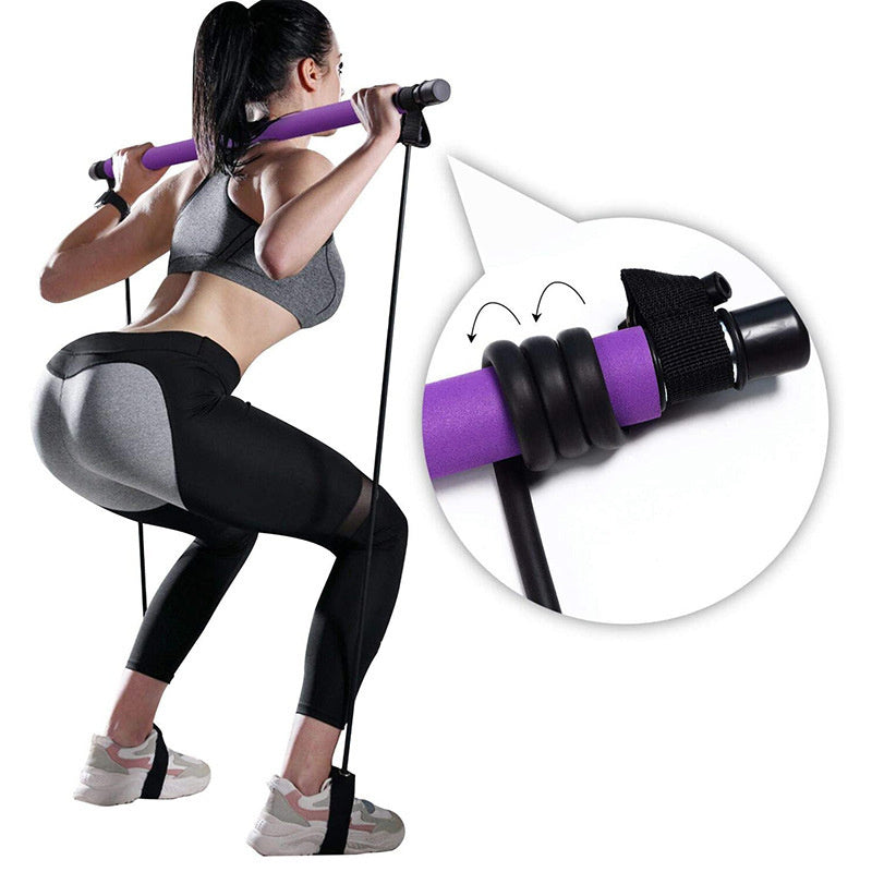 Portable Pilates Bar Kit with Resistance Bands