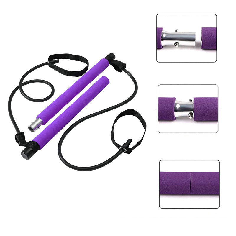 Portable Pilates Bar Kit with Resistance Bands