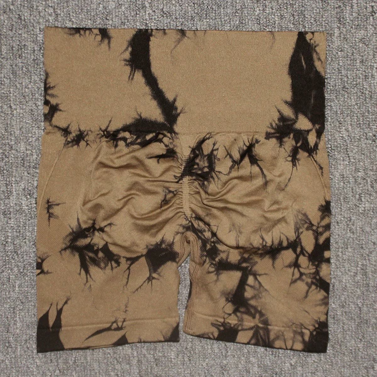 Tie-Dye Printed Yoga Shorts