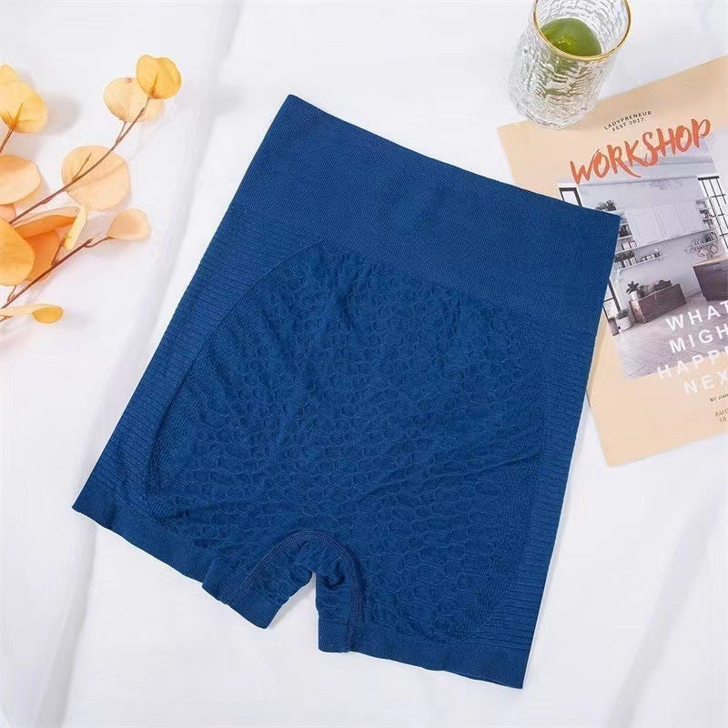 Grid Design High-Waist Shorts for Women