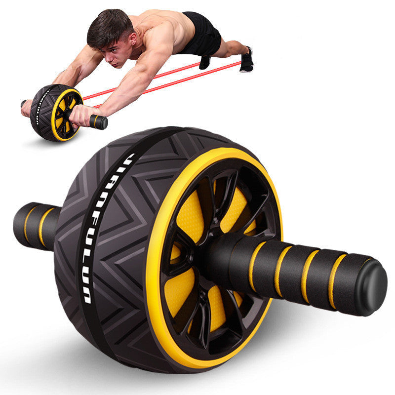 Silent Abdominal Roller with Knee Pad