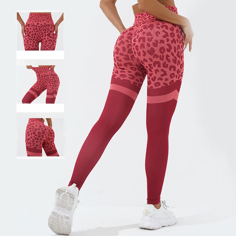 Leopard Print Fitness Pants for Women