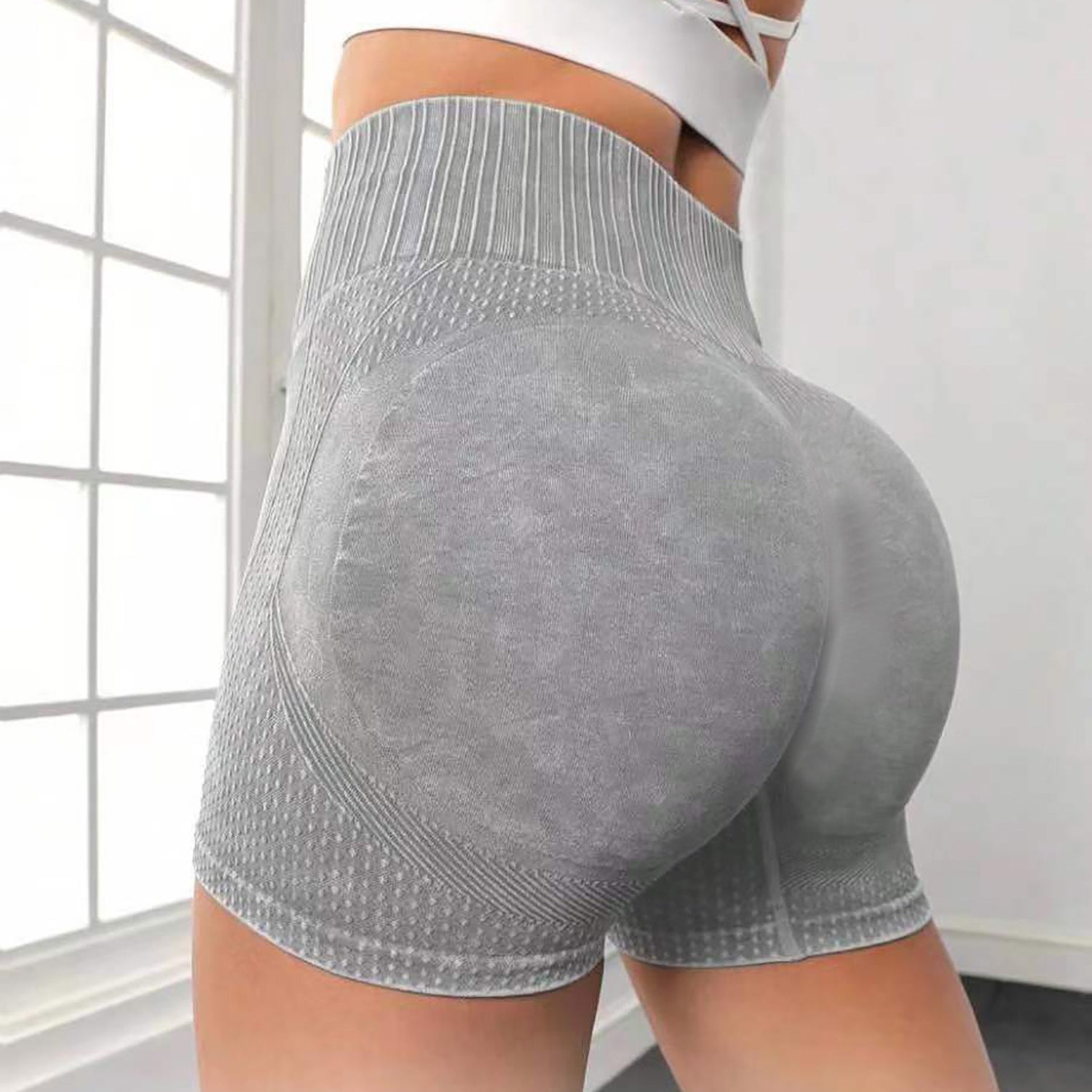 High-Waisted Hip-Lifting Fitness Shorts for Women
