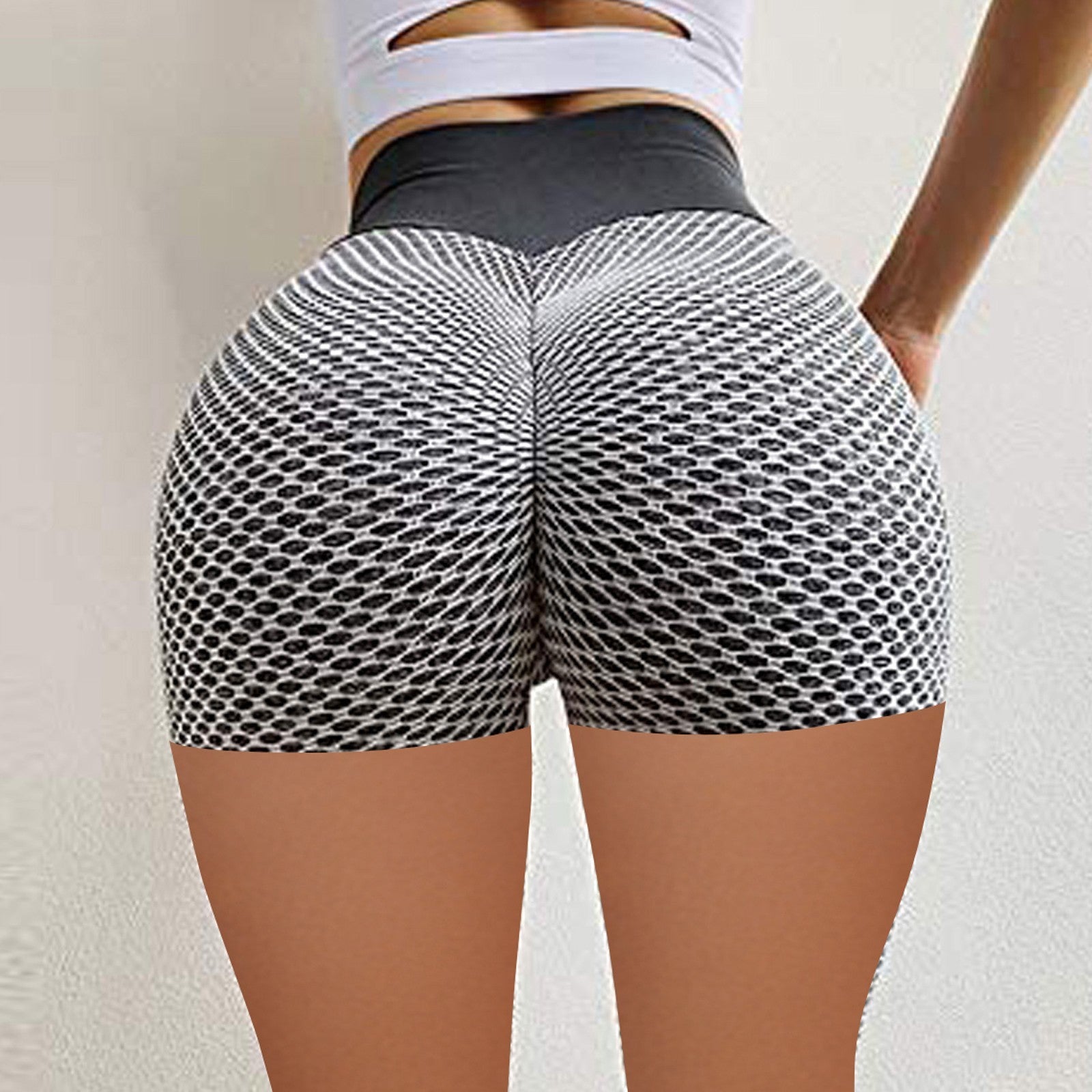 Honeycomb Design Yoga Pants